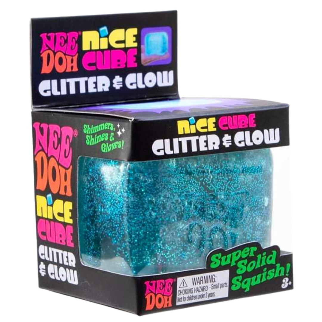 NeeDoh | NICE Cube Glitter & Glow | Super Squeeze!